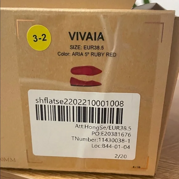 Vivaia Red Women's Flats - Picture 11 of 13
